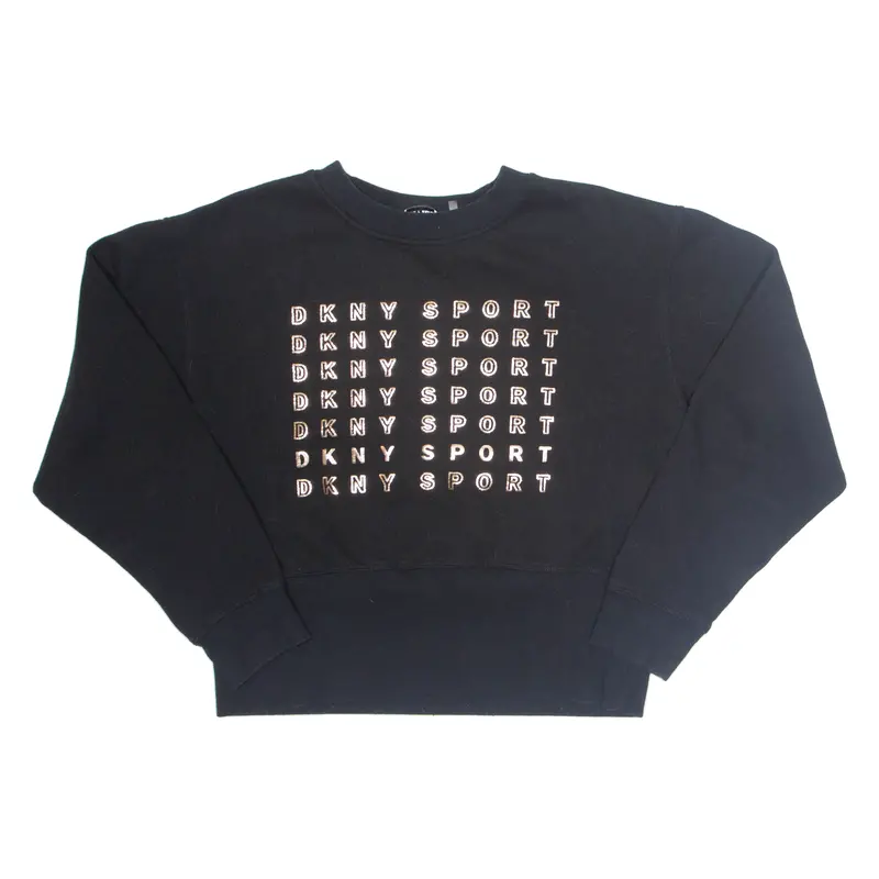 Dkny Cropped Womens Sweatshirt Black M 1