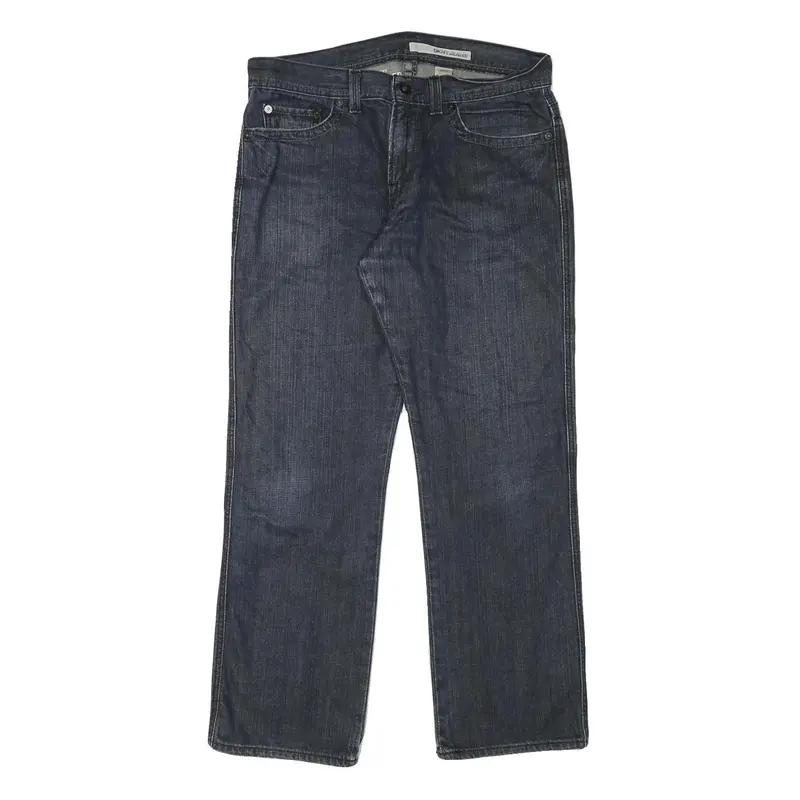 Dkny Mens Jeans Blue Regular Straight Denim Medium W34 L30 Classic Cotton Blend 1
