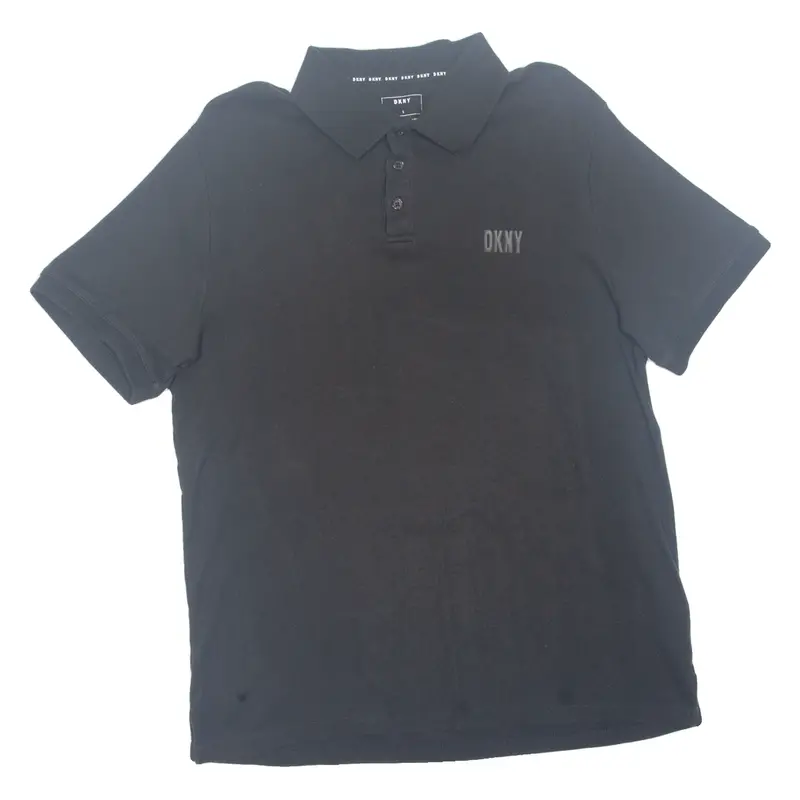 Dkny Mens Polo Shirt Black L 1