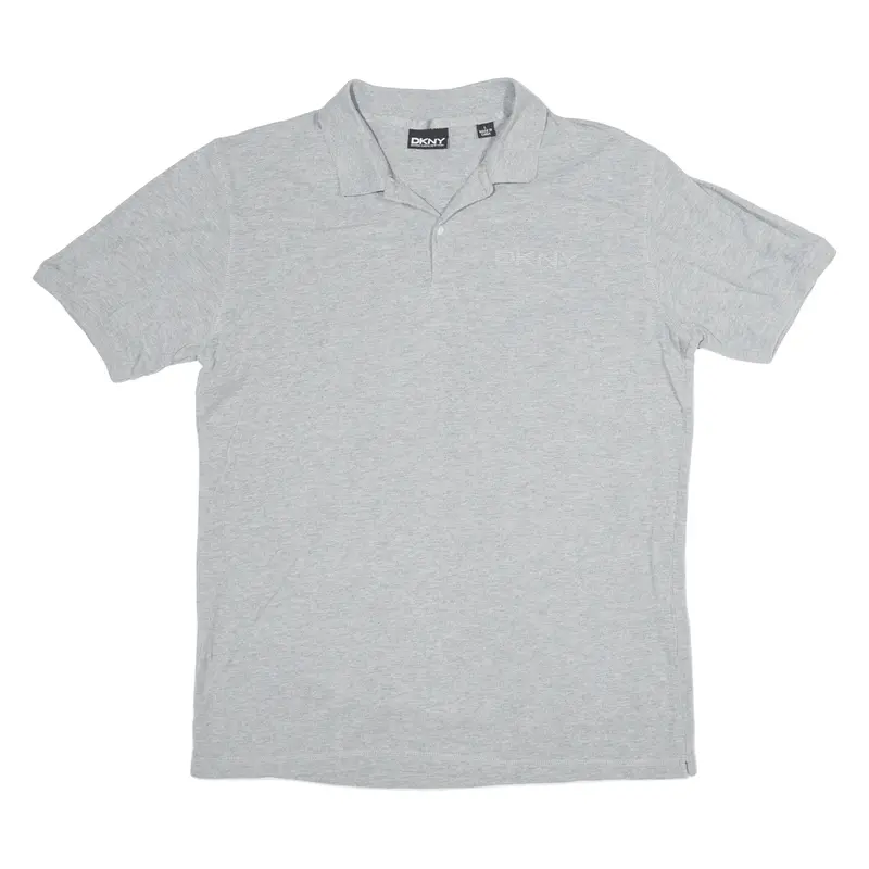 Dkny Mens Polo Shirt Grey L 1