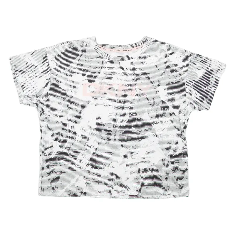 Dkny Sport Cropped Womens T-Shirt Grey Xs 1
