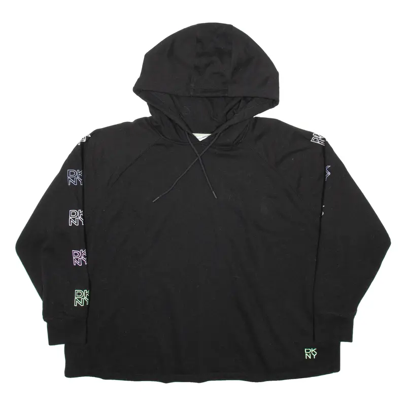 Dkny Sportswear Womens Black Hoodie L 1