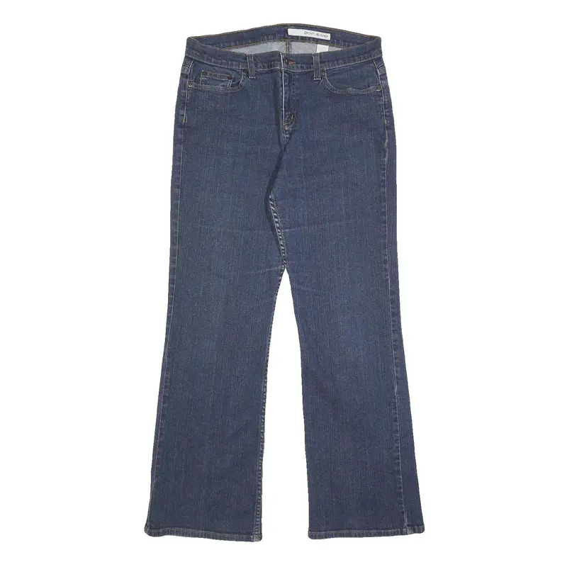 Dkny Womens Relaxed Blue Denim Jeans W31 L30 Comfort Casual Zip Fastening 1