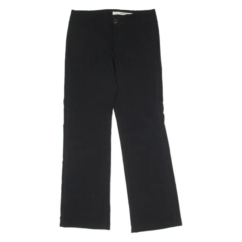 Dkny Womens Trousers Black Regular Flared Viscose W32 L32 1
