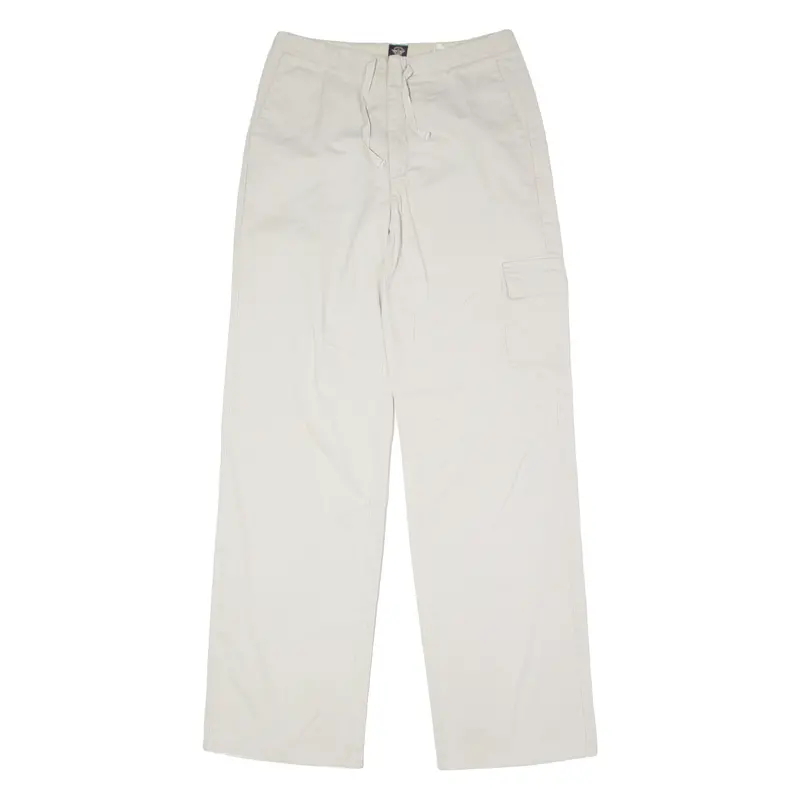 Dockers Cargo Khakis Womens Twill Trousers Grey Regular Wide-Leg W30 L32 1