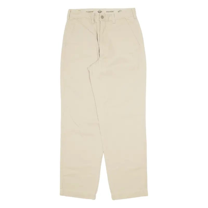 Dockers Khaki Mens Trousers Beige Regular Straight W29 L30 1