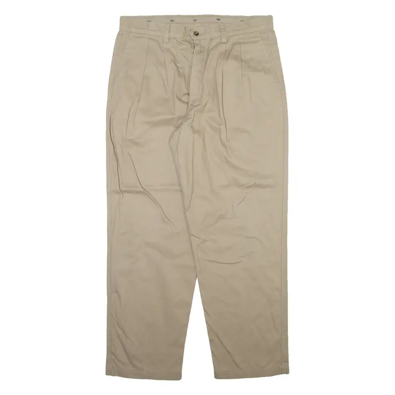 Dockers Khakis Mens Trousers Beige Relaxed Tapered W36 L30 1