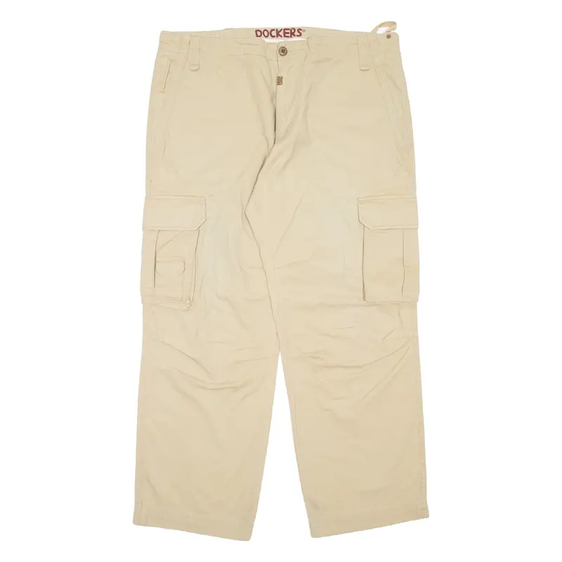 Dockers Mens Trousers Beige Regular Straight W38 L32 1