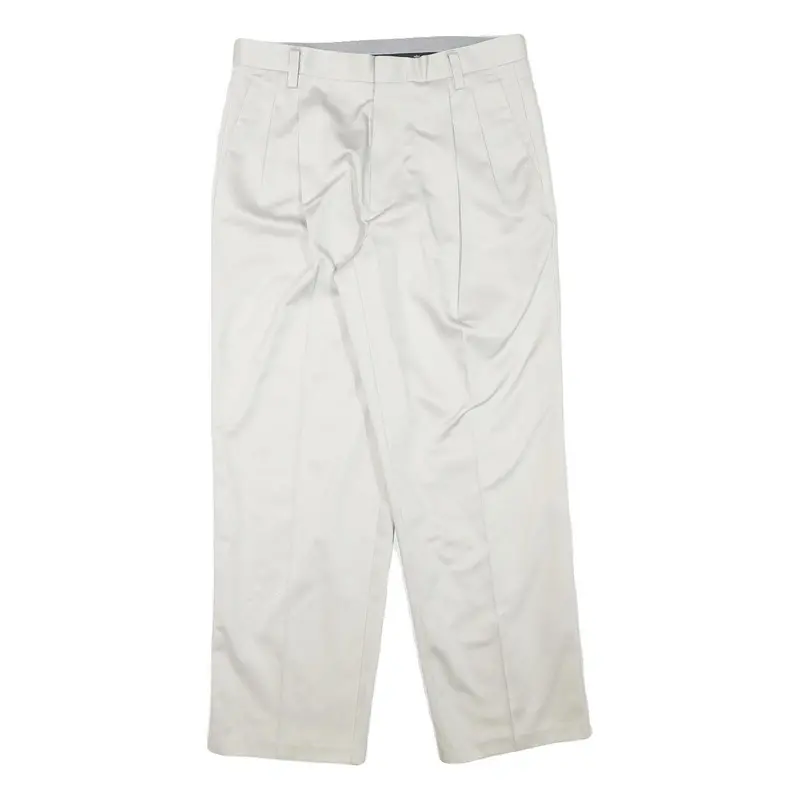 Dockers Mens White Relaxed Straight Trousers Cotton Blend W31 L28 Casual 1