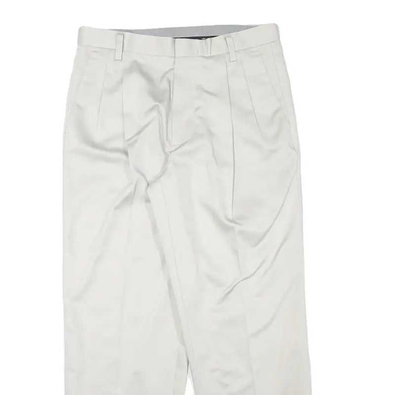 Dockers Mens White Relaxed Straight Trousers Cotton Blend W31 L28 Casual 2