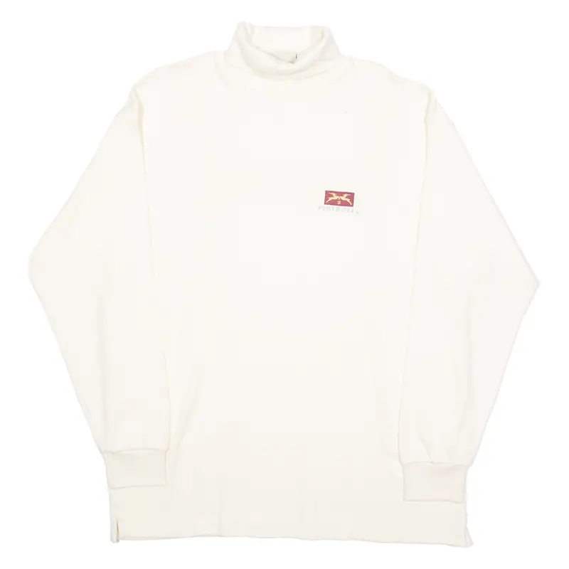 Doggher Mens Sweatshirt Cream Roll Neck L 1