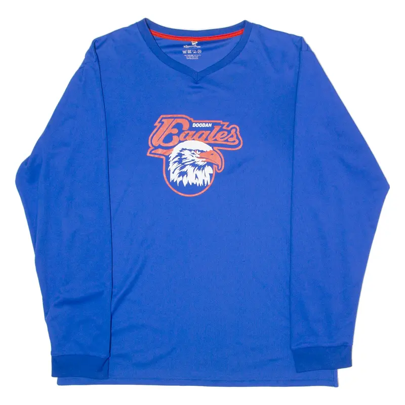 Doodah Eagles Mens T-Shirt Blue Long Sleeve 2Xl 1
