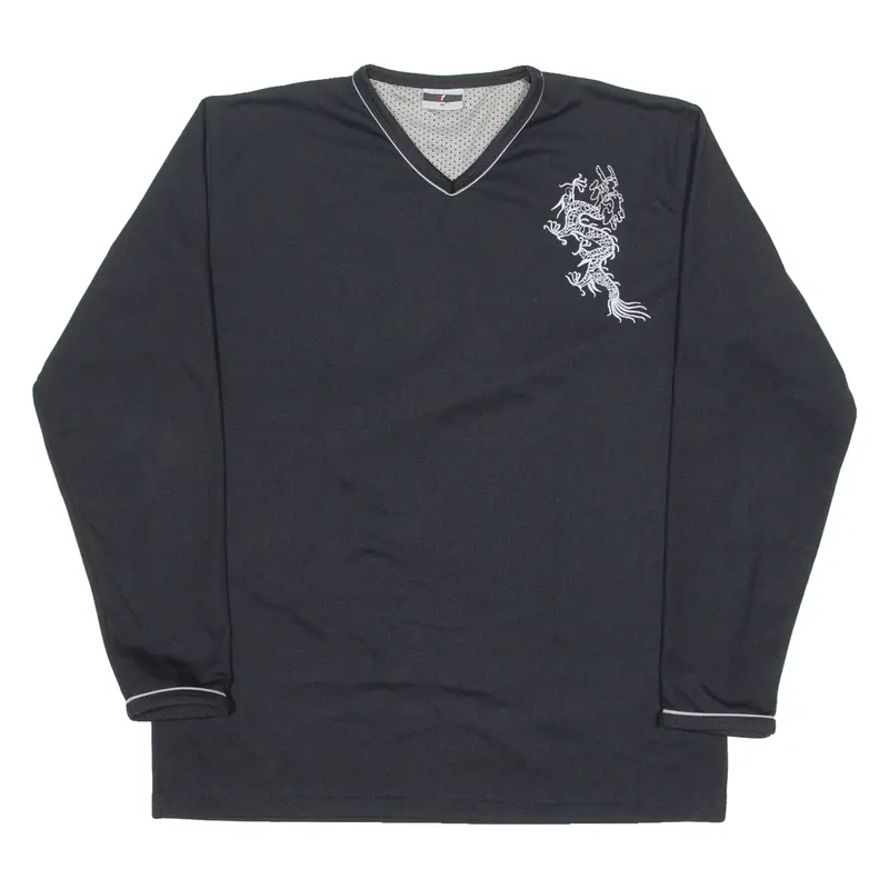 Dragon Mens Sweatshirt Black V-Neck M 1