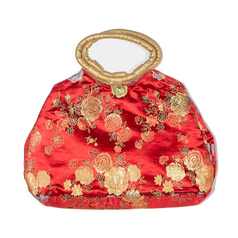Eastern Style Clutch Bag Red Floral Womens 1