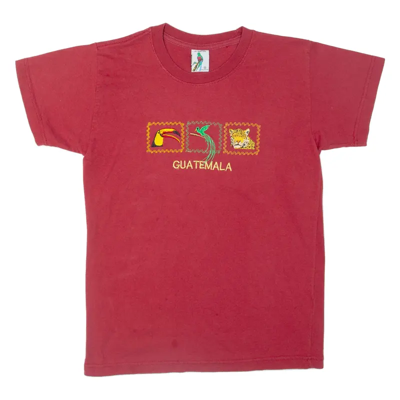 El Quetzel Guatemala Boys T-Shirt Red M 1