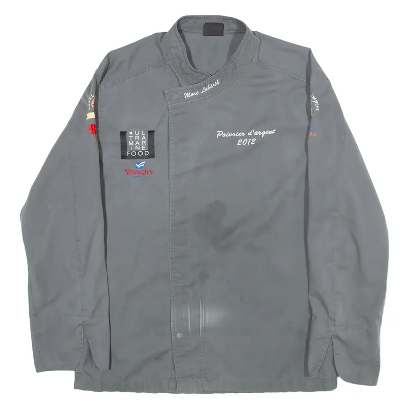 Elements Vivadis Mens Worker Shirt Grey Long Sleeve 2Xl 1