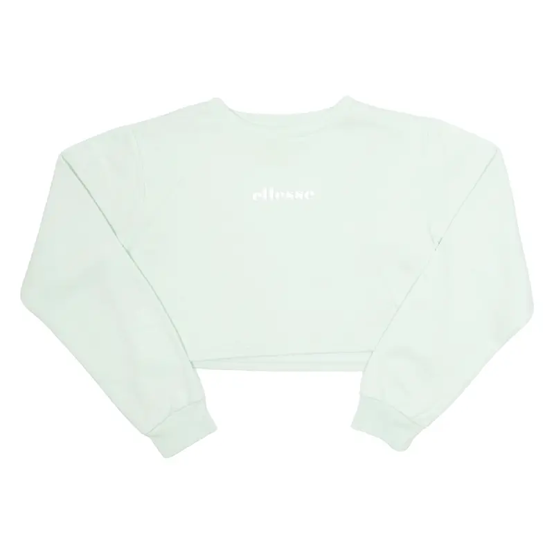 Ellesse Cropped Womens Sweatshirt Green Uk 10 1