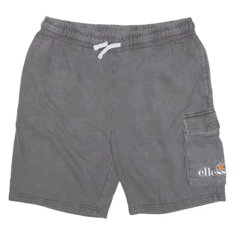 Ellesse Mens Casual Shorts Grey Relaxed L W32 1