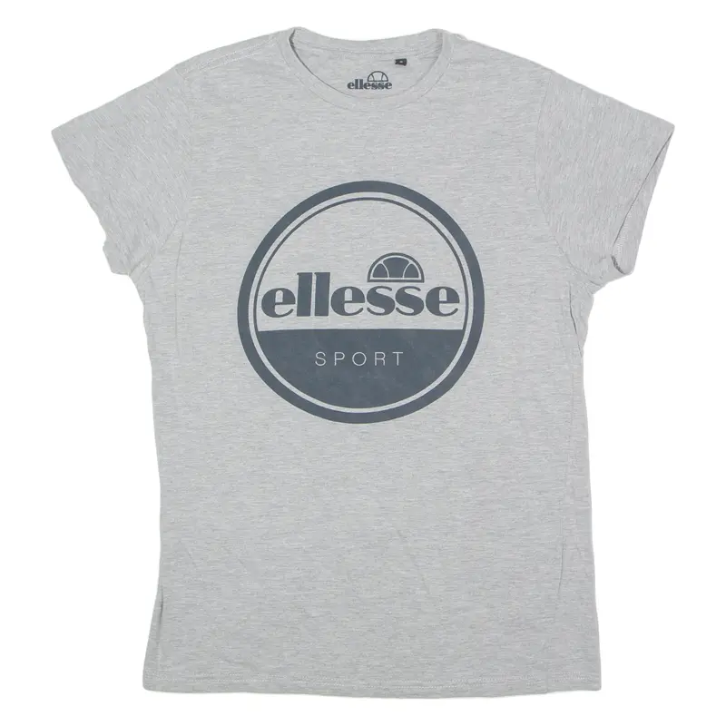 Ellesse Mens T-Shirt Grey Crew Neck S 1