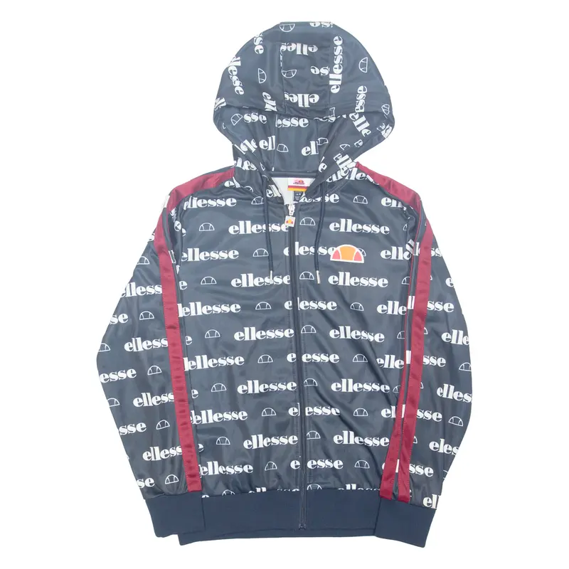 Ellesse Womens Blue Hoodie Full Zip Uk 4 1