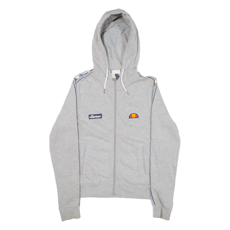 Ellesse Womens Grey Hoodie Full Zip Uk 10 1