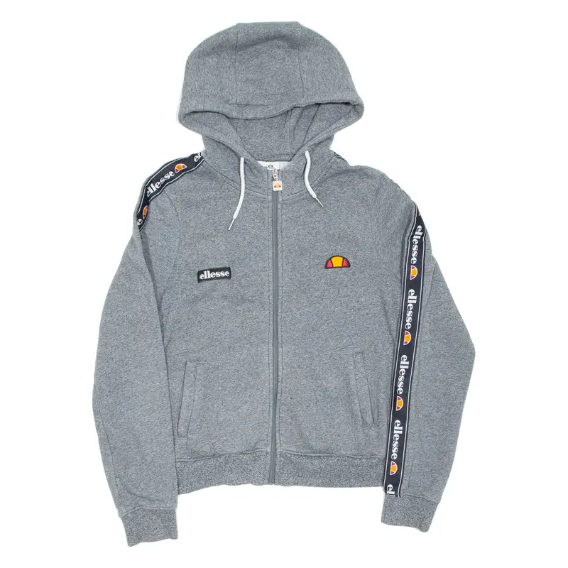 Ellesse Womens Grey Hoodie Full Zip Uk 12 1