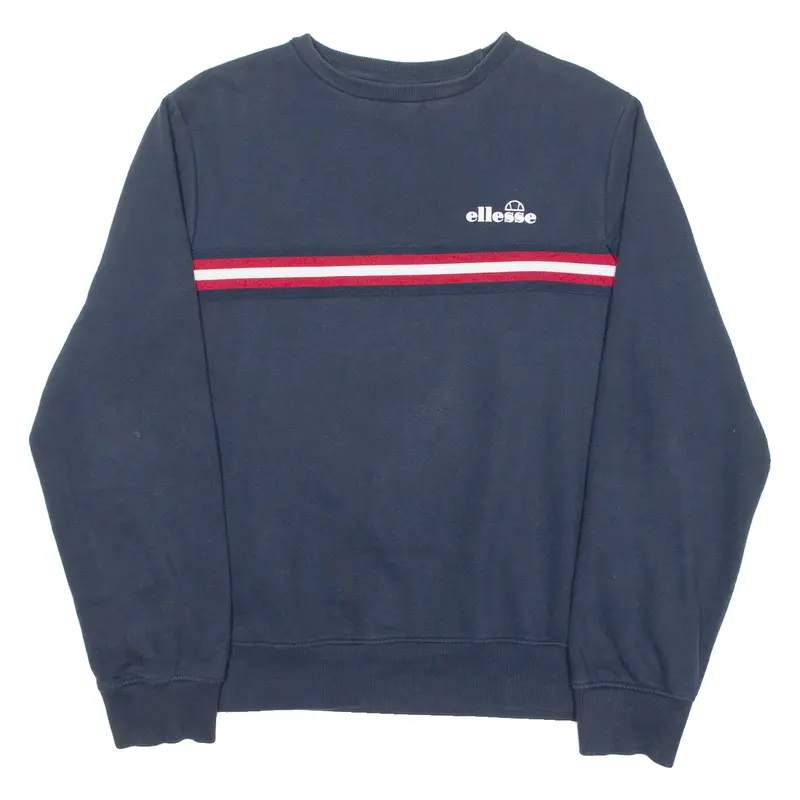 Ellesse Womens Sweatshirt Blue Crew Neck Uk 12 1