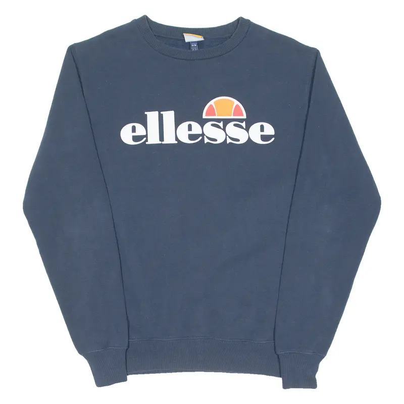 Ellesse Womens Sweatshirt Blue Crew Neck Uk 8 1