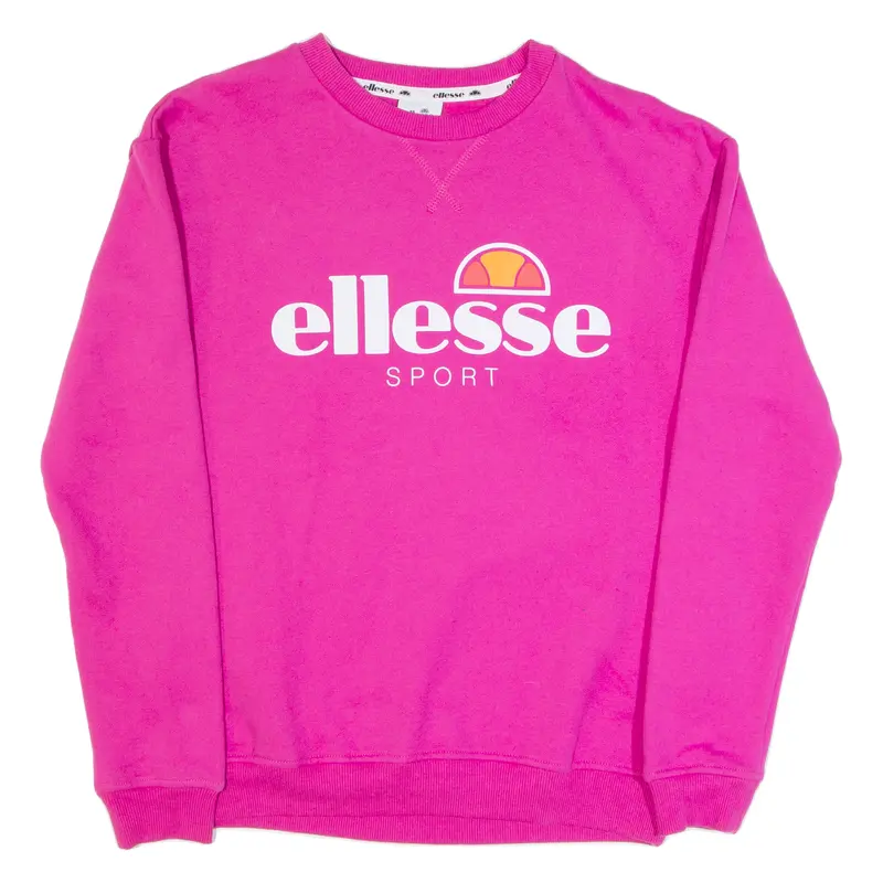 Ellesse Womens Sweatshirt Pink Uk 8 1