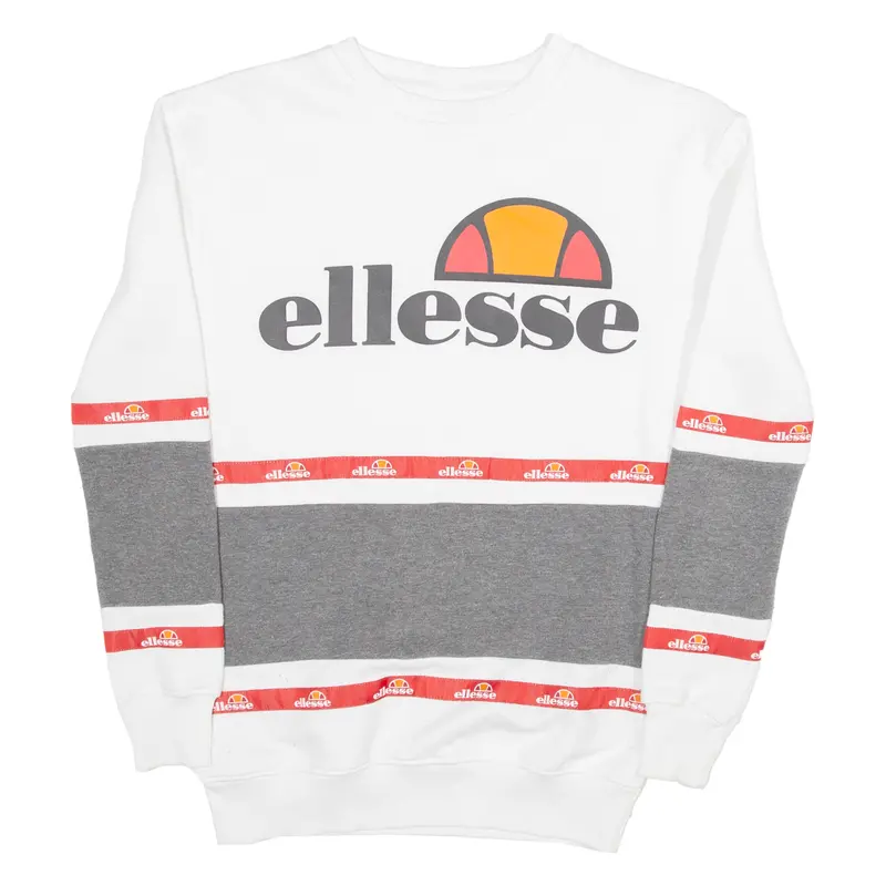 Ellesse Womens Sweatshirt White Uk 6 1