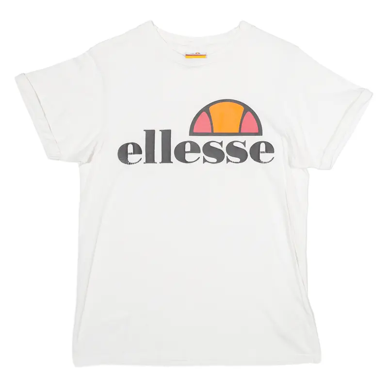 Ellesse Womens T-Shirt White Uk 6 1
