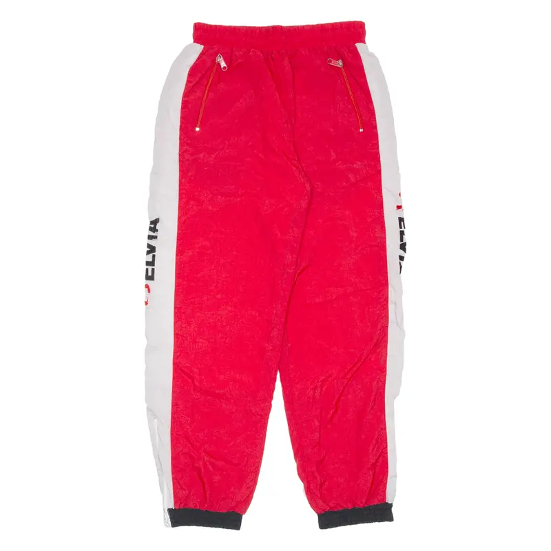 Elvia Lined Womens Track Pants Red Tapered S W28 L29 1