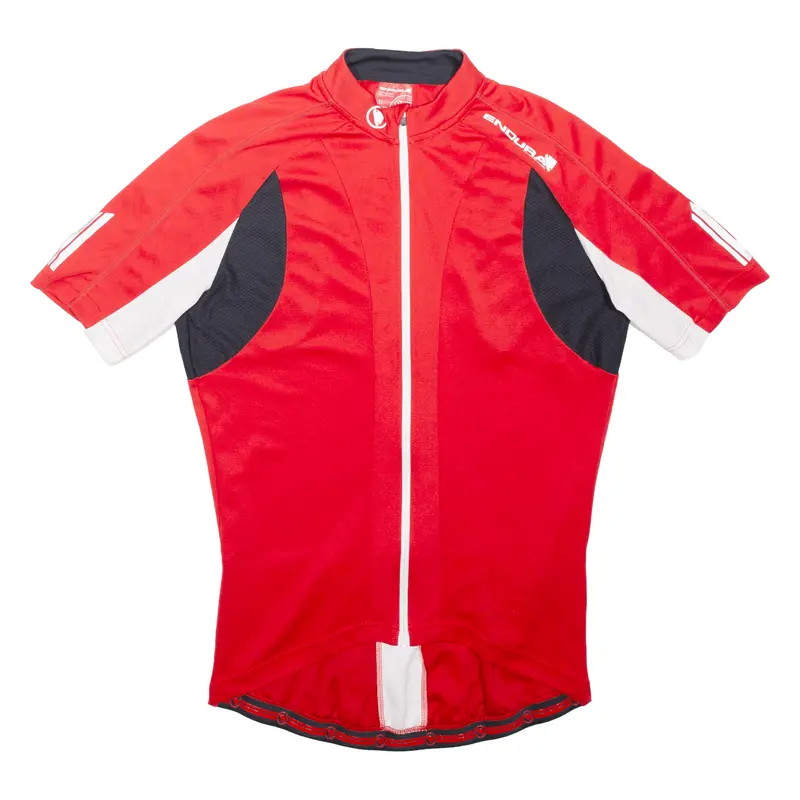 Endure Full Zip Cycling Shirt Mens Jersey Red L 1