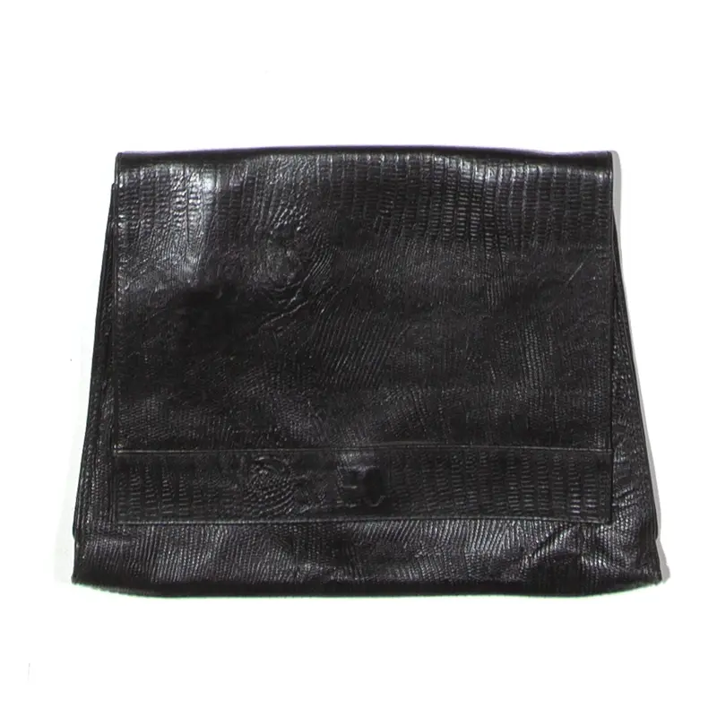 Enrico Coveri Leather Look Clutch Bag Black Womens 1