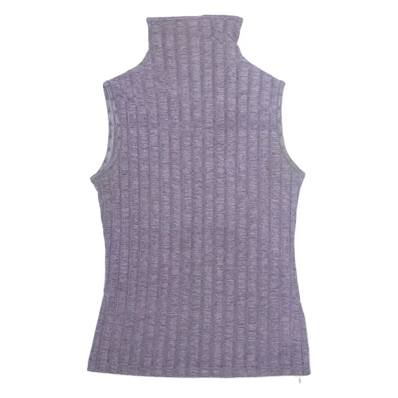 Entracte Womens Vest Purple High Neck Sleeveless S 1