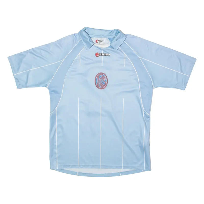 Erima #2 Amateur Mens Football Shirt Jersey Blue Collared L 1