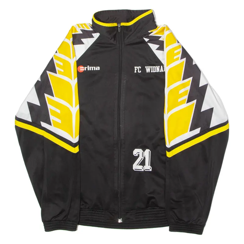 Erima Fc Windau #21 Mens Track Jacket Black Crazy Pattern L 1