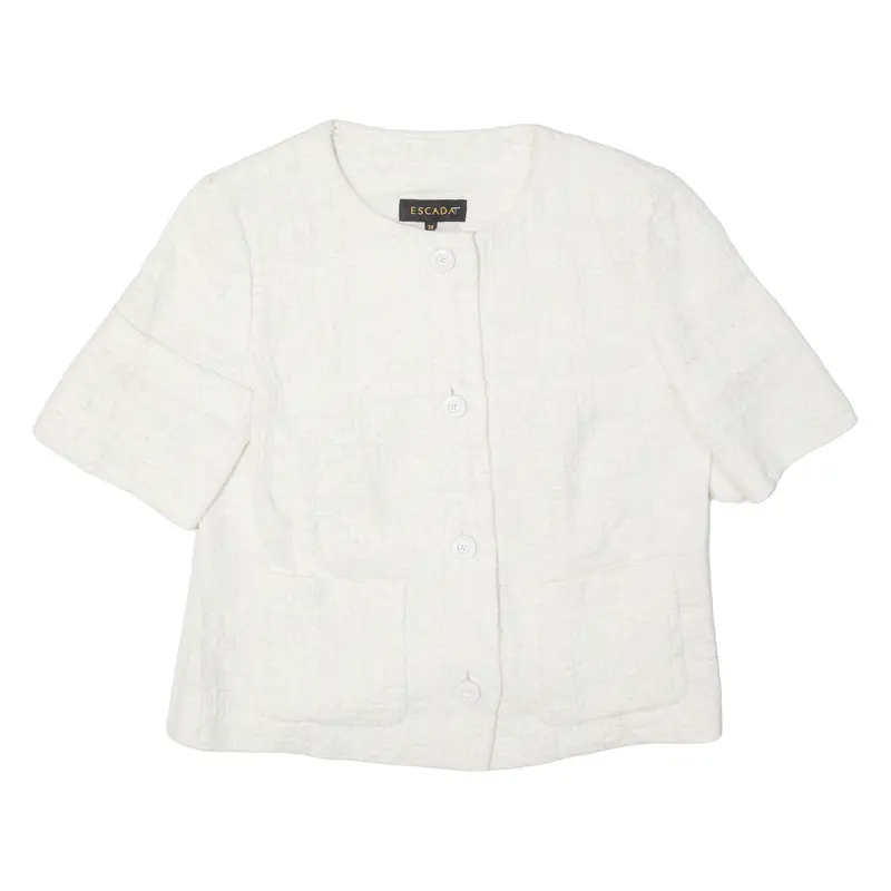 Escada Womens Jacket White S 1