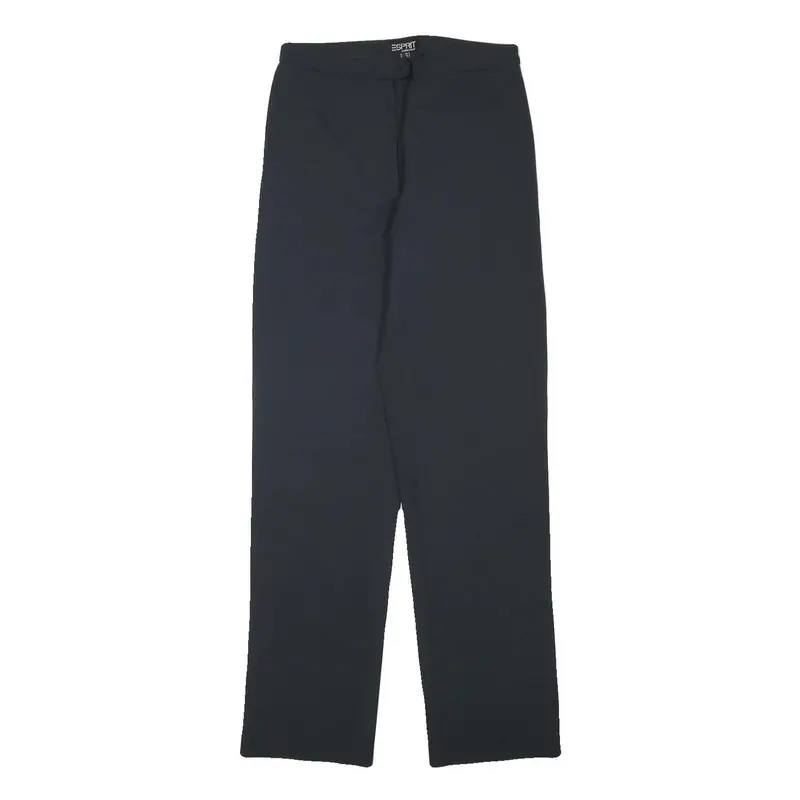 Esprit Womens Black Regular Fit Straight Leg Trousers W26 L30 Classic Workwear 1