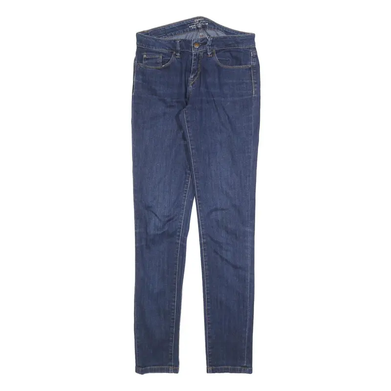 Esprit Womens Jeans Blue Slim Skinny Denim Medium W28 L32 Cotton Blend Zip 1