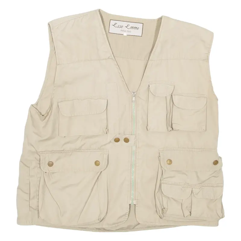 Esse Emme Utility Womens Gilet Beige L 1