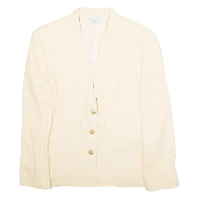 Euro Smart Womens Blazer Jacket Beige M 1