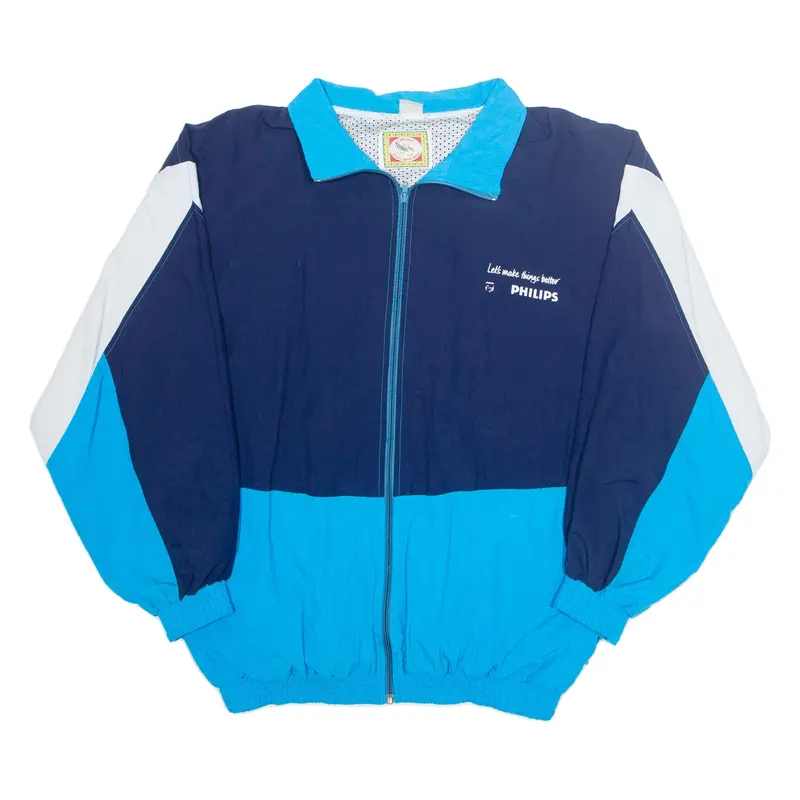 Euro Tex Phillips Mesh Lined Mens Track Jacket Blue 2Xl 1