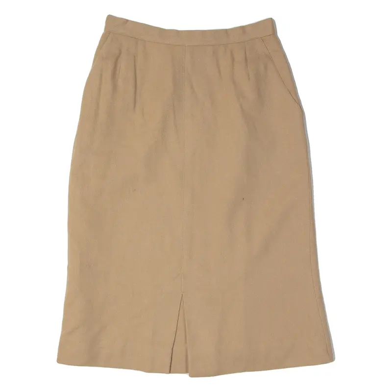 Evan Picone Womens Pencil Skirt Beige Knee Length Wool S 1