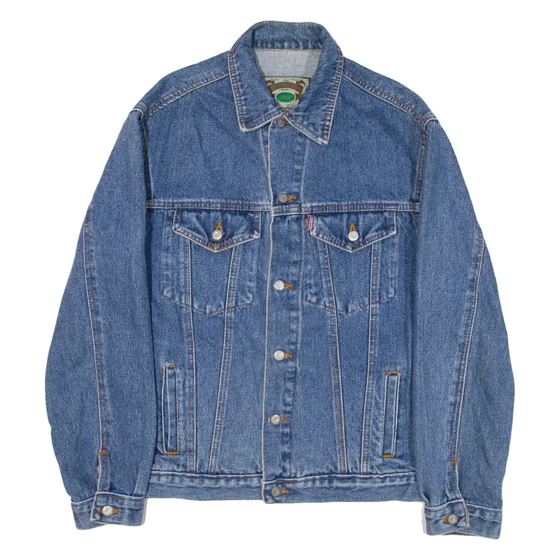 Exit Mens Denim Jacket Blue S 1