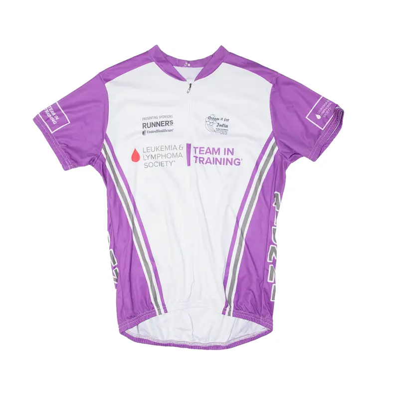 F2r Cycling Mens Jersey Purple 1/2 Zip L 1