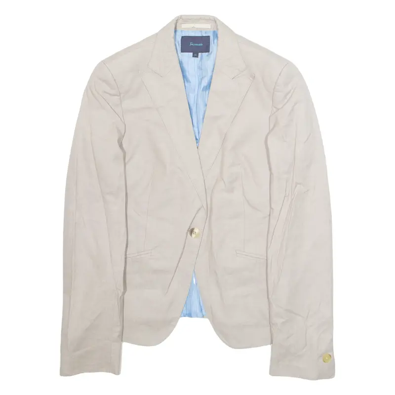 Faconnable Womens Blazer Jacket Beige M 1
