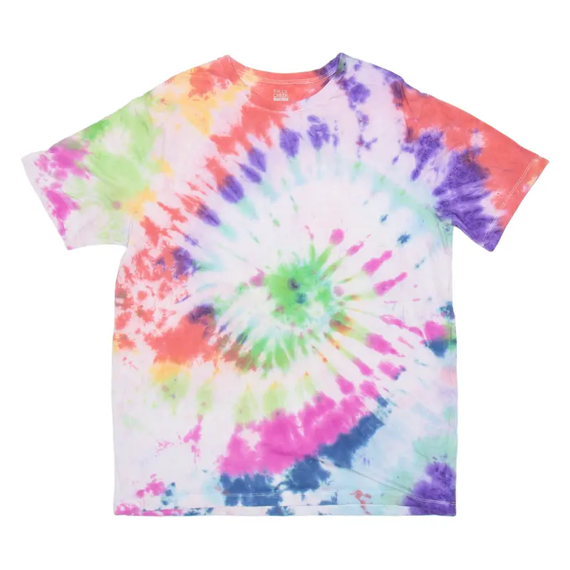 Falls Creek Mens Tie Dye T-Shirt Pink L 1