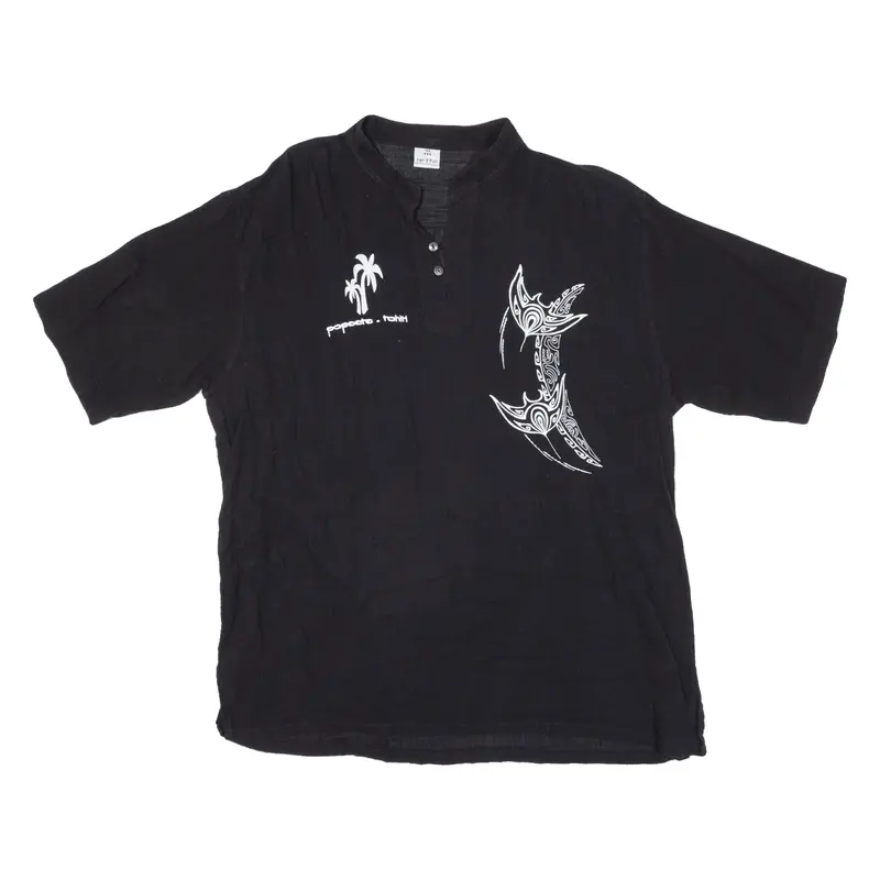 Fan 2 Fun Mens Polo Shirt Black Xl 1