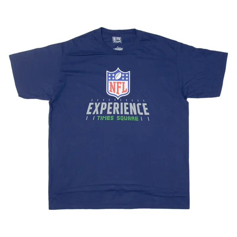Fanatics Nfl Experience Times Square Mens T-Shirt Blue Usa Xl 1